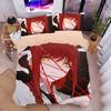 Animation Chainsaw Man Bedding Set for Adult Kids,Makima Duvet Cover Set with Pillowcases 75*50cm