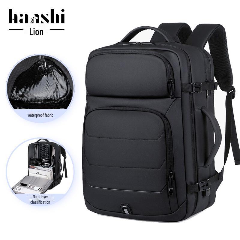 Мужской дорожный деловой рюкзак — высококачественная, вместительная, водонепроницаемая, модная сумка через плечо для поездок на работу и работы с компьютером.
