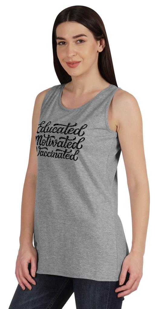 Inkmeso Образованные Мотивированные Вакцинированные Про-Вакцинные Женские Майки Повседневные