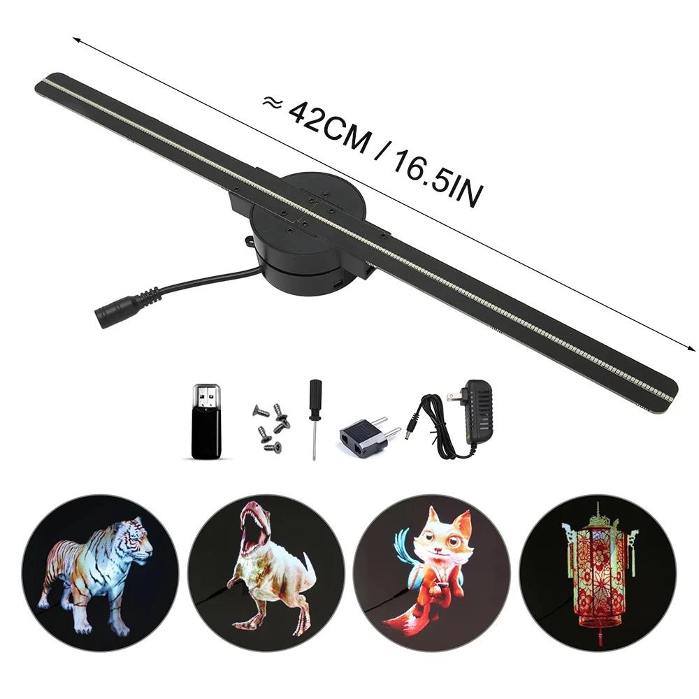 DIY 3D голографический вентилятор 16.5 дюймов WiFi портативный 3D голографический светодиодный вентилятор проектор для бизнеса магазин реклама кемпинг вечеринка 100-240 В