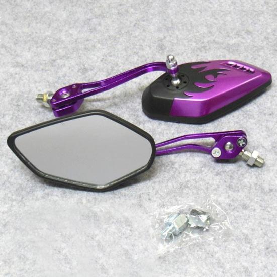 2Pcs/Set 8/10mm Motorbike Handlebar Mount Scooter Motorcycle View Rear Mirrors