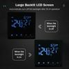 Умный термостат Wi-Fi, регулятор температуры для электрического отопления, ЖК-дисплей 16А, сенсорный экран, неделя