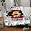 1pc Mafalda Newspaper flannel Blanket for Super Soft Cute Comfort Blanket for Travel Bedding Couch Sofa Blanket Y73014