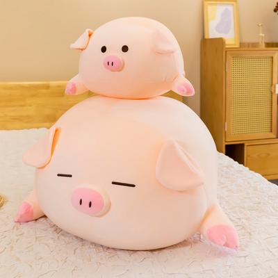 Креативная новая плюшевая игрушка-свинка, мягкая свинка, лежащая, большая подушка для бросания, милая кукла-поросенок, домашняя лежачая подушка