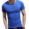 Slim Fit T-Shirt for Men Short Sleeve V Neck T-Shirt Casual Summer Classic Basic Tee Top