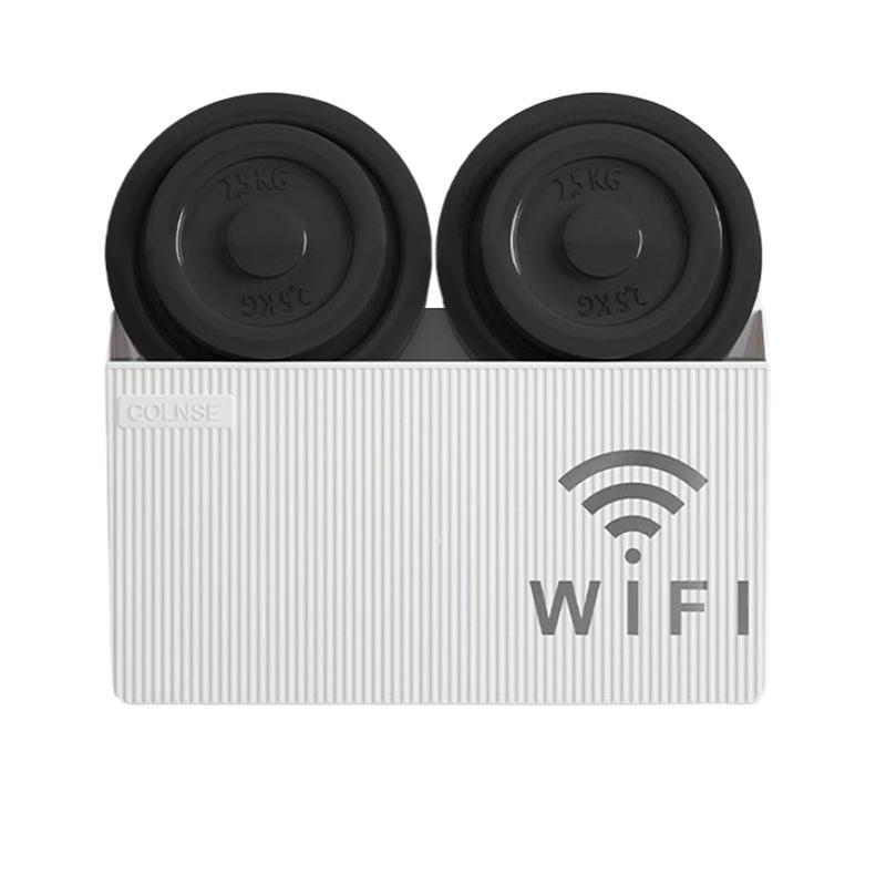 Корзины Настенный маршрутизатор Box Office Media Decor Console Wifi Wifi Box Беспроводные ящики для хранения Кронштейн для стойки Подвесные украшения Настенная полка