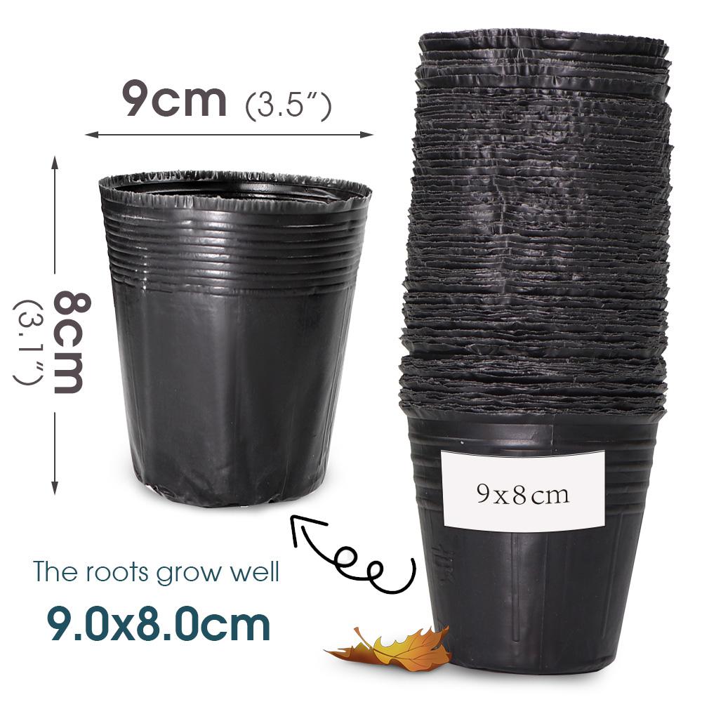 10-100 шт 21 размера горшков для выращивания рассады пластиковые контейнеры для рассадных растений мешки для рассады для сада теплица цветы