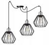 Hanging Lamp, Ceiling Chandelier, Wire Shade, Led
