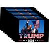 10-50Pcs Trump Assassination Stickers Trump American Flag Sticker Trump Assassination Vinyl Decal Sticker for Car Truck Laptop