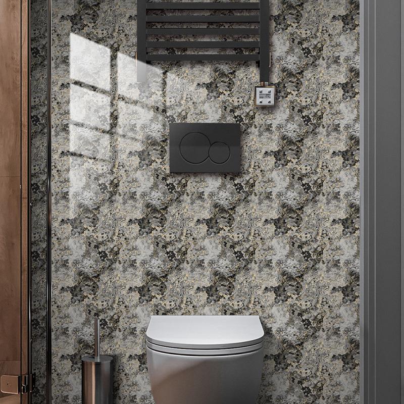 10pcs/set Bathroom PVC Fake Marble Tile Sticker Crystal Wall Sticker Self-adhesive