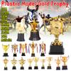 Золотой пластиковый кубок-награда, футбольные медали, кубок-приз, раннее образование, баскетбол, футбол, подарки для победителей в игре, школьные