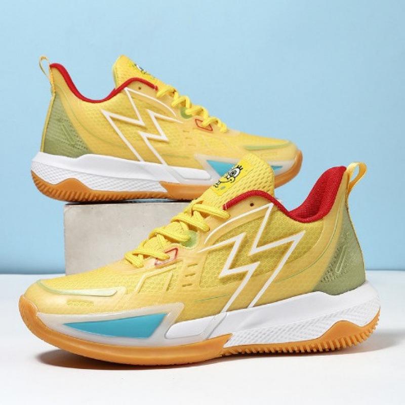 Кроссовки Губка Боб для мужчин и женщин с низким верхом, дышащие, нескользящие, износостойкие, амортизирующие, легкие, с мягкой подошвой, студенческие, светящиеся