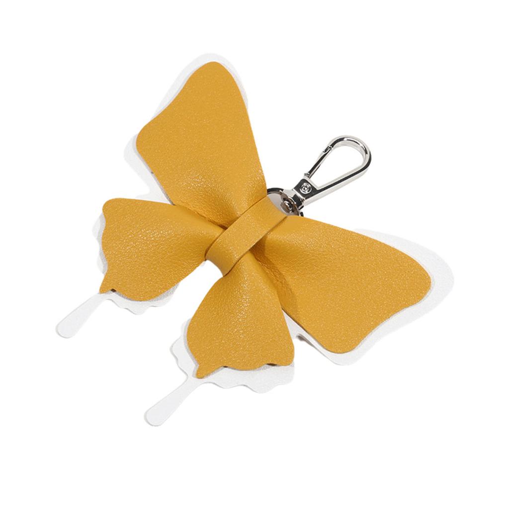 Милый бант искусственная кожа кулон брелок бабочка узел анти-потеря брелок сумка рюкзак орнамент украшение