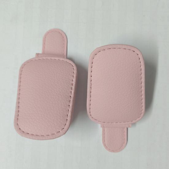 Universal Car Visor Clip Faux Leather Magnetic Eyeglass Holder for Sunglasses Reading Glasses Convenient Eyeglasses Hanger