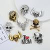 Halloween Brooch Horror Skull Badge Vintage Corsage Fun Skull Costume Holiday Pin