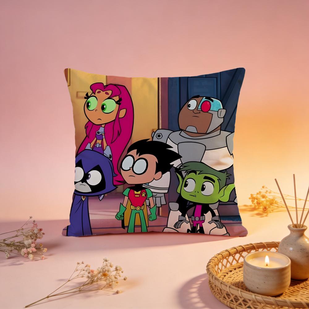 Модный чехол для подушки Teen Titans Хороший Удобный Прочный Чехол для Подушки Многоцелевой для Дома Офиса Машины Дивана