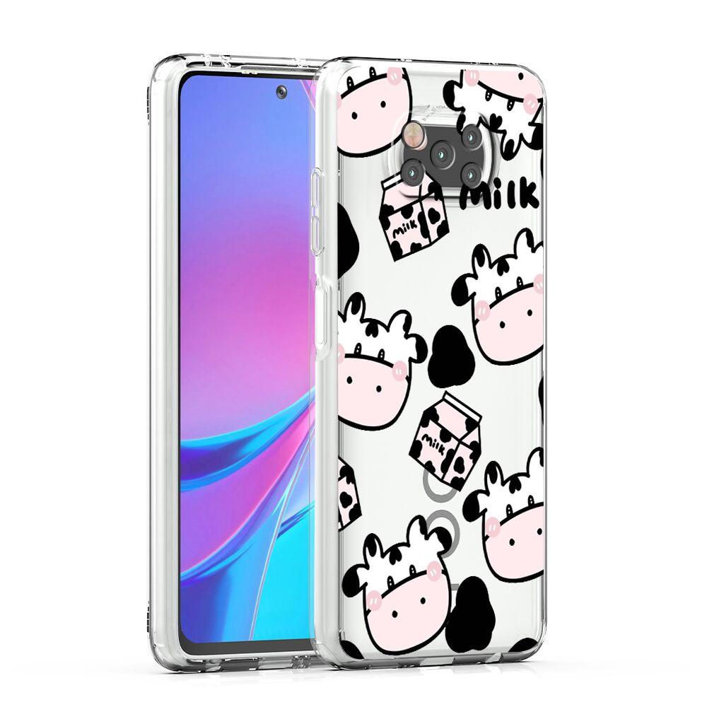 Cute Cow Print Fundas Phone Case For Xiaomi Mi 12T 10 12 Lite 11 Ultra 11X 11T Pro 11i Poco X4 X3 NFC F3 F4 M3 M4 Clear Cover