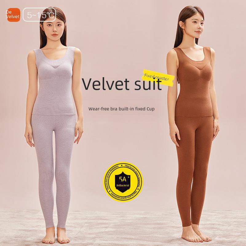 2023 Бесшовный женский теплый жилет на бархатной подкладке