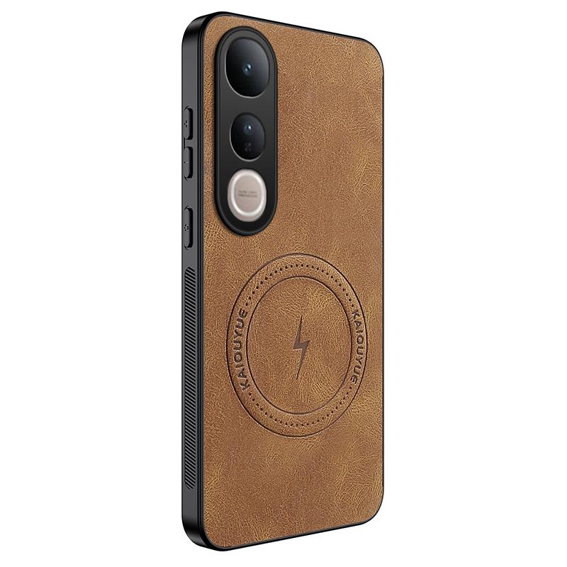 Для VIVO V50 Lite Роскошная овечья кожа для Magsafe Магнитная беспроводная зарядка Матовый чехол для VIVO V 50 V50lite Противоударный бампер