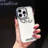 Роскошный чехол для телефона с изображением пары Демон Ангел для iPhone 17 Air 16 15 14 11 Pro Max 16 15 Plus Мягкие защитные чехлы