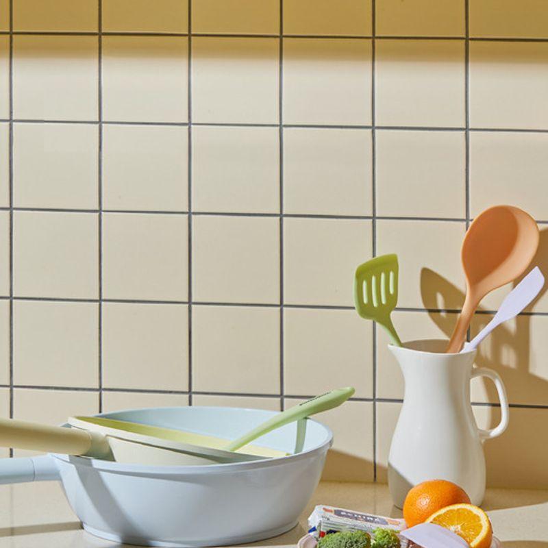 LIVINGCREATOR Cooking Cooking Wide Turner Avocado Green Silicone Cooking Utensil Kitchen Tool