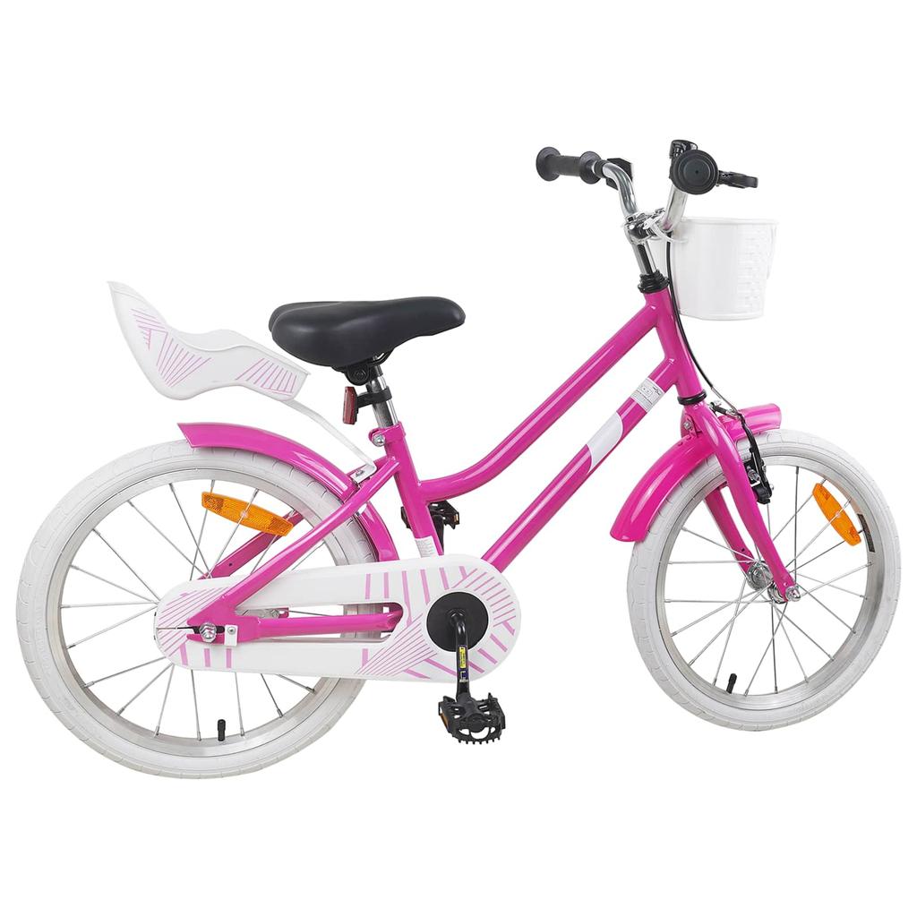 Kids Bike 18 Inch for Ages 5 7 Dark Pink