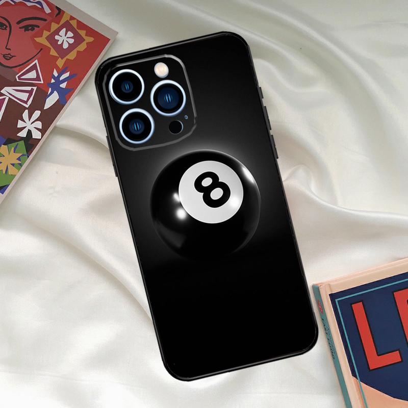 Eight Ball Phone Case For iPhone 15 14 12 11 13 16 17 Pro Max 15 16 Plus 13 Mini 16e 17 Air Funda Cover