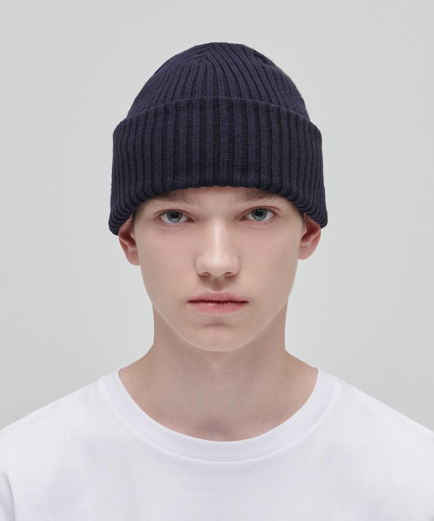 MUSINSA STANDARD Bold Knit Beanie [Navy]