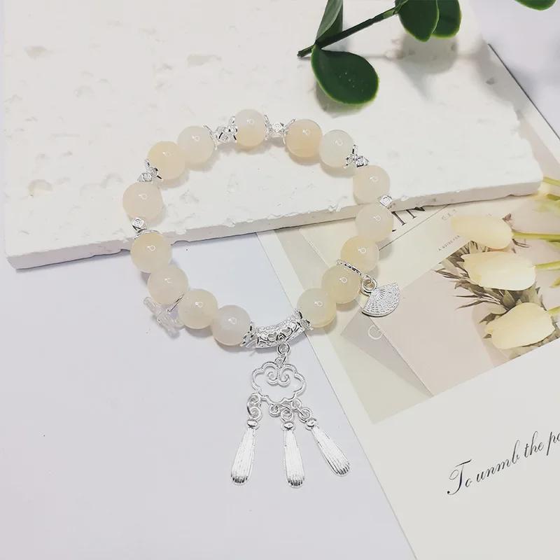 Браслет с кисточками Lucky Cloud Gradient Tassel Beaded – Элегантные летние женские украшения в китайском стиле