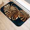 Коврик для входной двери с золотым принтом для кухни, ванной, коралловый бархатный ковер, красочный коврик для дома, нескользящий коврик, домашний декор