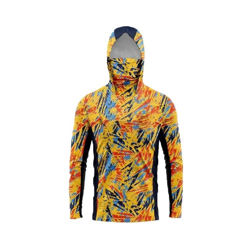 2026 Summer New Style Men's Long-Sleeved Shirt with 3D Pattern Print Sporty Breathable Soft Comfortable and Lightweight