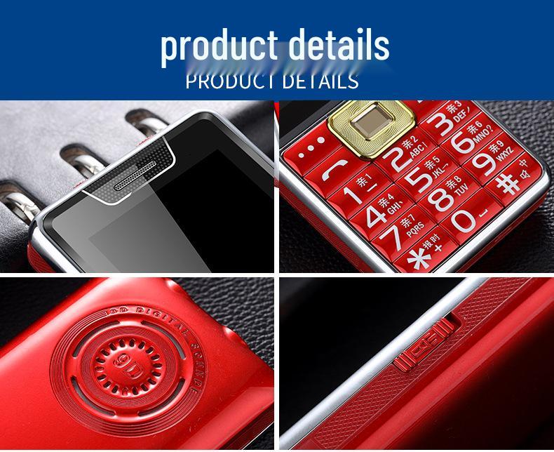 Улучшенный сигнал 4G/5G Мобильный телефон с GPS и долгим временем ожидания для пожилых людей