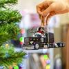 Christmas Vehicle Ornament Acrylic Truck Tractor Airplane Christmas Tree Ornament for Holiday Party Decoration