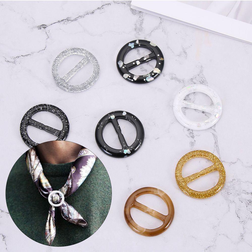 Crafts Garment Accessories Clothing Decor Shirt Button Belt Buckle Scarf Clips Ring T-shirt Clips