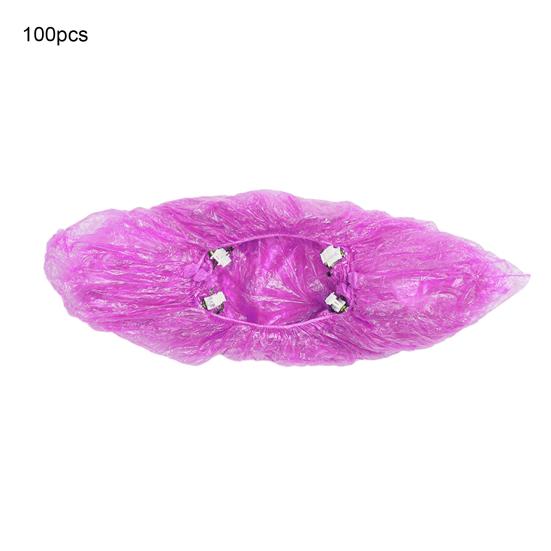 100 шт., бахилы, одноразовые защитные чехлы для обуви, Т-образные чехлы с пряжкой для домашнего офиса, фабрика