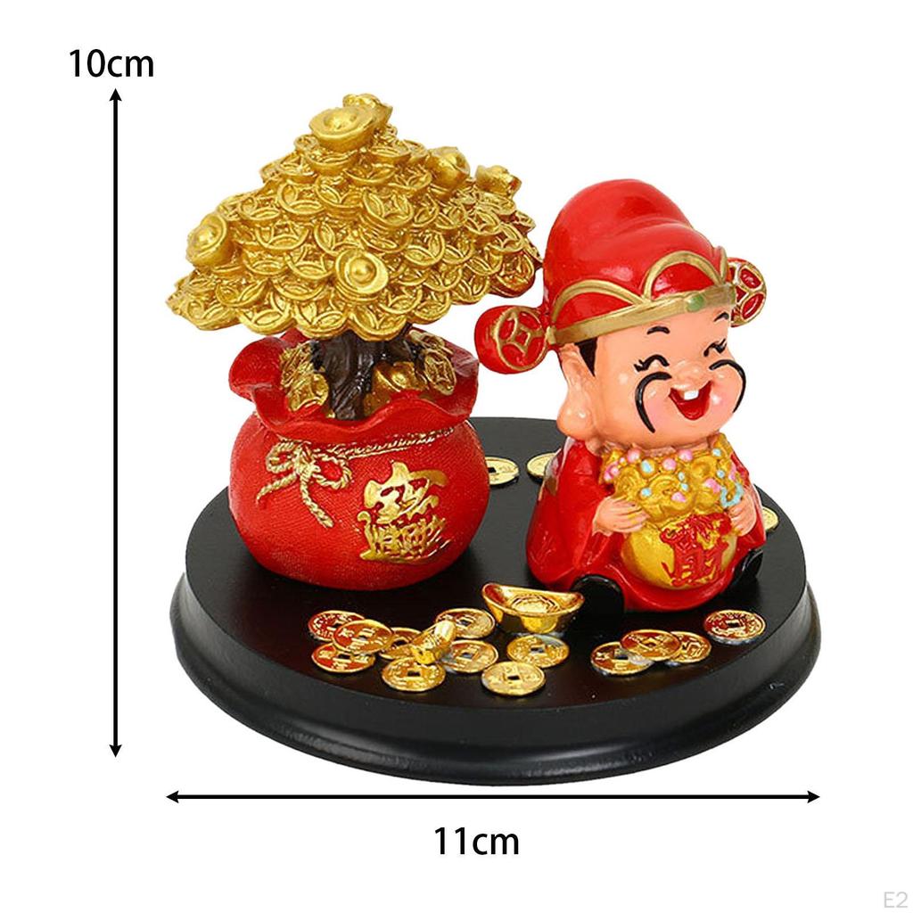 Статуя «Деревья удачи», фигурка бога, бонсай, денежное дерево для центральных элементов стола