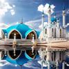 5D DIY Алмазная картина Мечеть Вышивка Стразы Полный вышивки крестом Украшение Мозаика