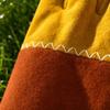 Thorn Proof Rose Pruning Leather Gloves Cowhide Welding Work Gloves  Men Women