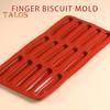 Силиконовая форма для печенья на палец, 15 полостей, антипригарная форма для шоколада для конфет, эклеров, хлеба, кексов, пищевая духовка без запаха, холодильник, микроволновая печь, сейф