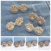 Zinc Zinc Alloy Puppy Paw Pants Button Tightener Waist Buckle Cat‘s Paw Twist Chain Brooches  Skirts