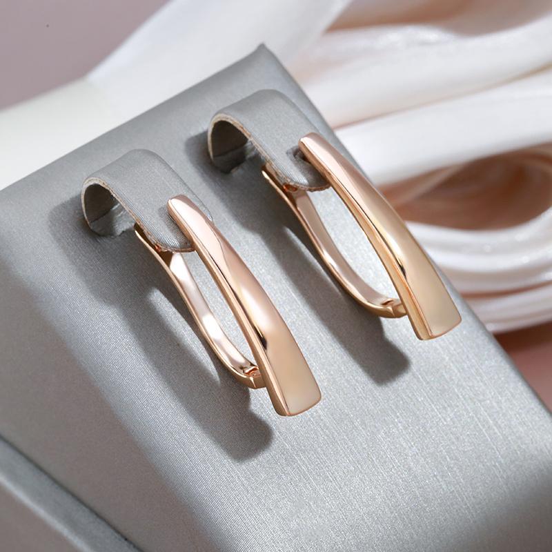 Женские серьги Kinel в форме розового золота V-образной формы, винтажные свадебные украшения