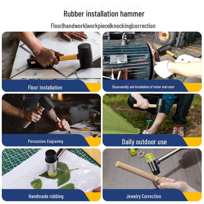Многофункциональный резиновый молоток для укладки плитки и напольных покрытий