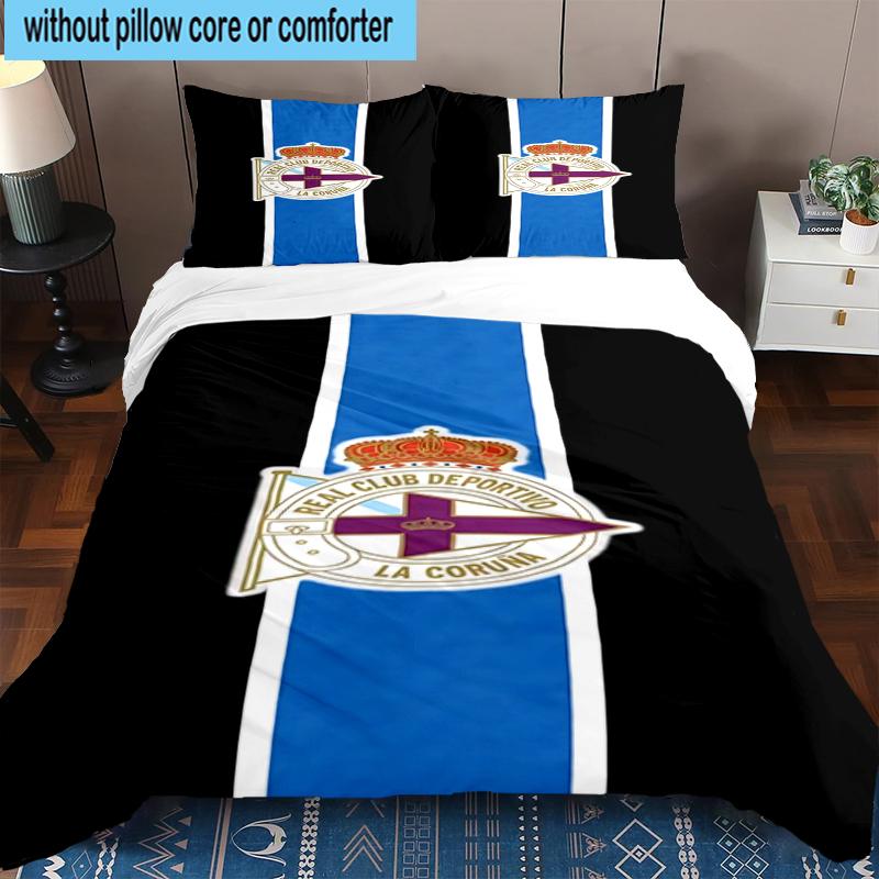 3PCS Deportivo Football Bedding Set,Including 1pc Duvet Cover And 2pcs Pillowcases Perfect for Bedroom, Dormitory, Fan Christmas gift