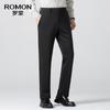ROMON Мужские весенние брюки прямого кроя из смесовой шерсти с эластаном