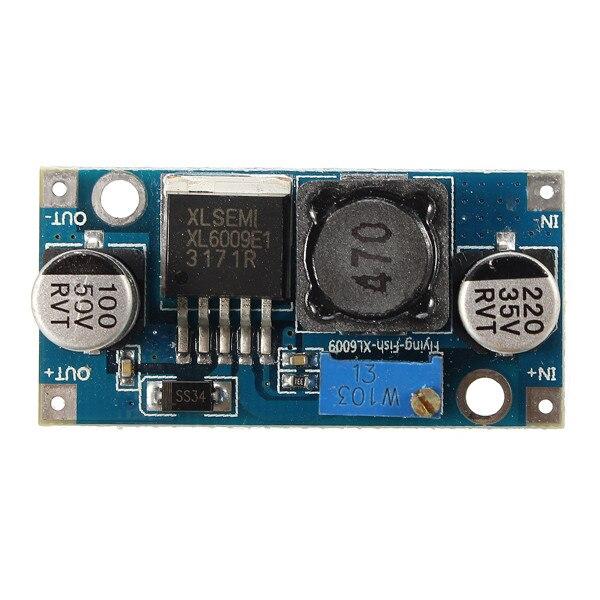 XL6009E1 Регулируемый повышающий преобразователь постоянного тока, модуль питания от 3 В ~ 32 В до 5 В ~ 35 В