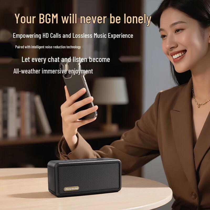 Newsmy BT20 HIFI Bluetooth Speaker CN plug (adapter included) (CN version)
