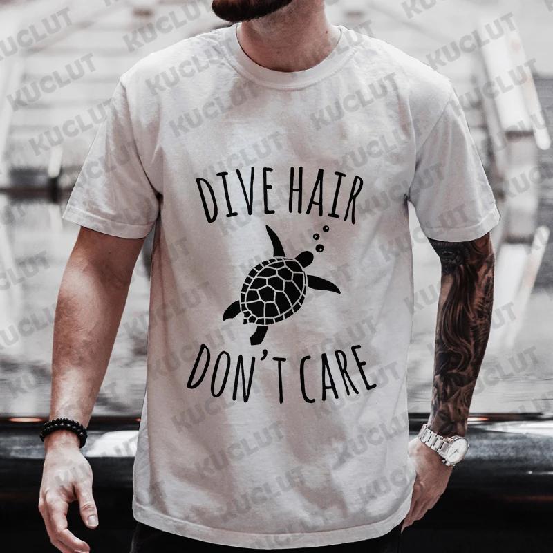 Diver 200 Bar Смешные футболки Мужские летние рубашки Harajuku с коротким рукавом Уличная одежда Топы свободного покроя Одежда для подводного плавания Мужская одежда