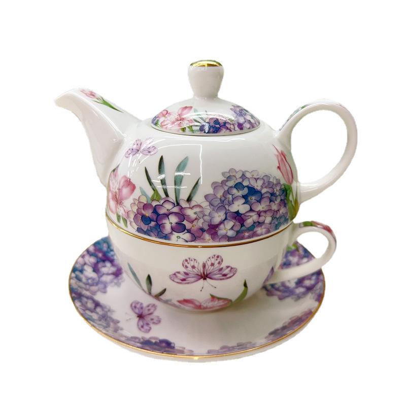 Европейский керамический чайник для матери и ребенка, послеобеденный чайный сервиз с эффектной кофейной чашкой, цветочной чашкой, креативный набор для заваривания чая