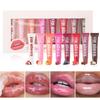 Fruity Long-lasting Moisturizing Lip Glaze Moisturizing Transparent 8-pack Moisturizing Lip Gloss Lip Makeup.