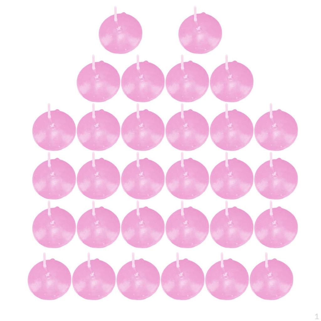 30Pcs Floating Candles Decor for Valentine's Day Christmas Party Celebration Red